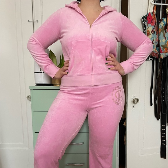 Juicy Couture Tops - Juicy Couture Original Baby Pink Sweatsuit